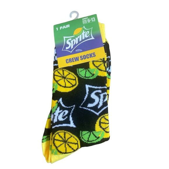 Sprite Unisex Novelty Crew Socks - Picture 1 of 5